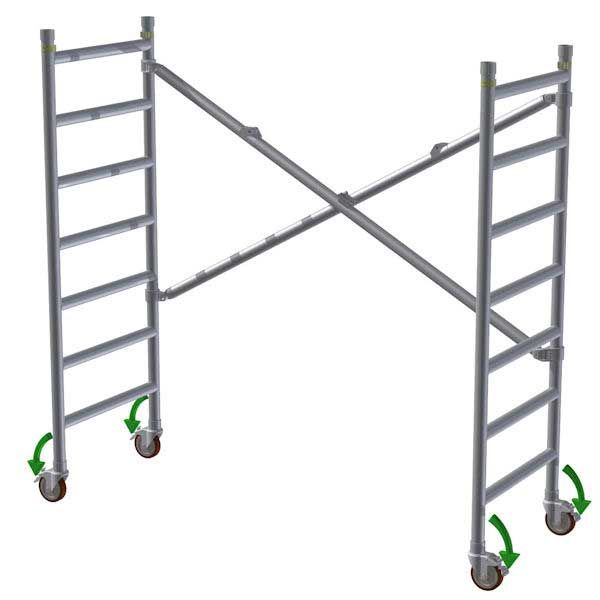 GDA300 Trade Scaffold Tower 0.9M (2.9M Working Height)